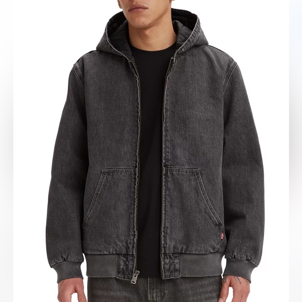 Levi’s Hooded Dark Denim Jacket XL